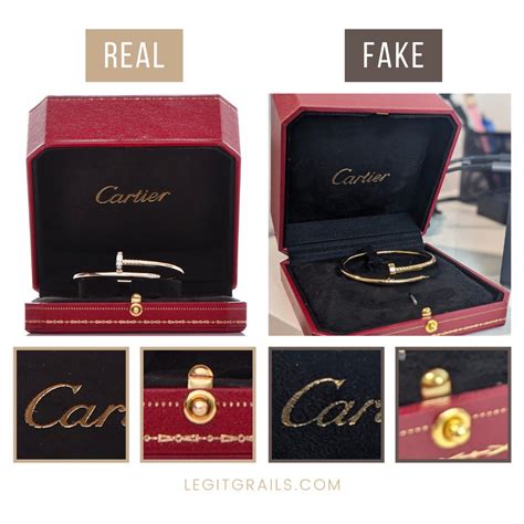 real vs fake cartier box